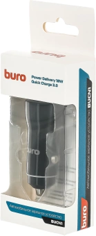 Автомобильное зар./устр. Buro BUCN1 18W 3A (PD+QC) USB-C/USB-A универсальное черный (BUCN18P110BK) - купить недорого с доставкой в интернет-магазине
