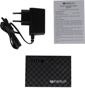 Коммутатор Origo OS2105 OS2105/A2A 5x1Гбит/с неуправляемый - купить недорого с доставкой в интернет-магазине