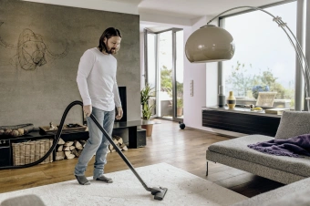 Строительный пылесос Karcher WD 2 Plus V-12/6/18/C 1000Вт (уборка: сухая/влажная) желтый - купить недорого с доставкой в интернет-магазине
