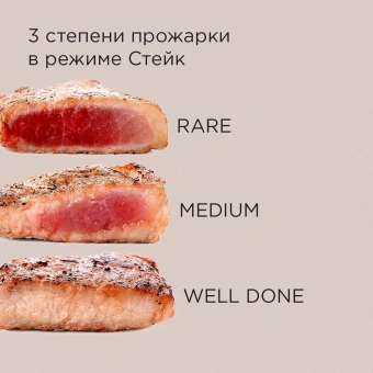 Электрогриль Редмонд SteakMaster GM300 2100Вт серый - купить недорого с доставкой в интернет-магазине
