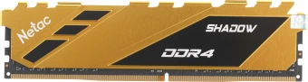 Память DDR4 8GB 3200MHz Netac NTSDD4P32SP-08Y Shadow RTL Gaming PC4-25600 CL16 DIMM 288-pin 1.35В с радиатором Ret - купить недорого с доставкой в интернет-магазине