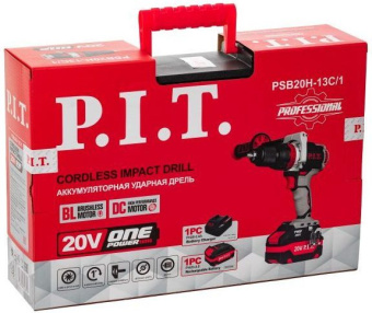 Дрель-шуруповерт P.I.T. PSB20H-13C/1 аккум. патрон:быстрозажимной (кейс в комплекте) - купить недорого с доставкой в интернет-магазине