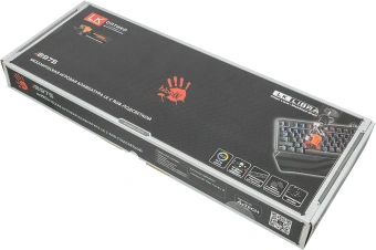 Клавиатура A4Tech B975 механическая черный USB Multimedia for gamer LED (подставка для запястий) кабель 1.8м - купить недорого с доставкой в интернет-магазине