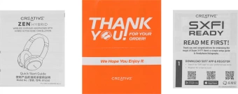 Гарнитура мониторные Creative Zen Hybrid 1.2м черный беспроводные bluetooth оголовье (51EF1010AA001) - купить недорого с доставкой в интернет-магазине