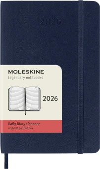 Ежедневник Moleskine CLASSIC SOFT Pocket 90x140мм 400стр. мягкая обложка синий сапфир - купить недорого с доставкой в интернет-магазине