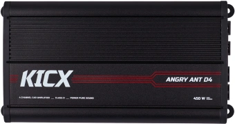Усилитель автомобильный Kicx Angry Ant D4 четырехканальный - купить недорого с доставкой в интернет-магазине