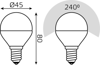 Лампа светодиодная Gauss Basic 10531252T 5.5Вт цок.:E14 шар 220B св.свеч.бел.нейт. (упак.:3шт) - купить недорого с доставкой в интернет-магазине