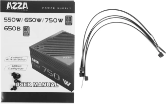 Блок питания Azza ATX 550W PSAZ-550W 80+ bronze (20+4pin) APFC 120mm fan 5xSATA RTL - купить недорого с доставкой в интернет-магазине