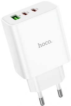 Сетевое зар./устр. Hoco C126A Pure power PD40W three-port(2C1A) charger(EU 40W (PD+QC) белый - купить недорого с доставкой в интернет-магазине