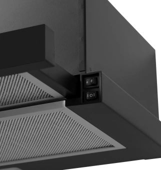 Вытяжка встраиваемая Lex Hide 600 черный управление: кнопочное (1 мотор) - купить недорого с доставкой в интернет-магазине