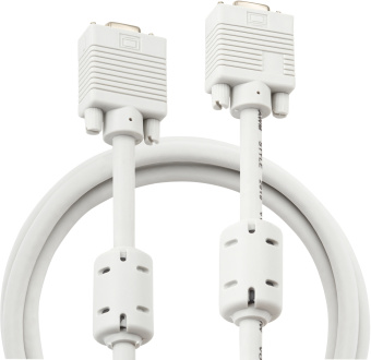 Кабель-удлинитель Buro CAB015S-06 VGA (m) VGA (f) 1.8м феррит.кольца серый - купить недорого с доставкой в интернет-магазине