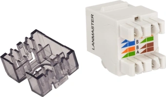 Модуль Lanmaster LAN-OK45U5E/180R-WH информ. KeystoneRJ45 кат.5E бел. - купить недорого с доставкой в интернет-магазине