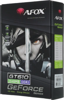 Видеокарта Afox PCI-E 3.0 AF610-2048D3L5-V3 NVIDIA GeForce GT 610 2Gb 64bit GDDR3 810/1333 DVIx1 HDMIx1 CRTx1 HDCP Ret low profile - купить недорого с доставкой в интернет-магазине