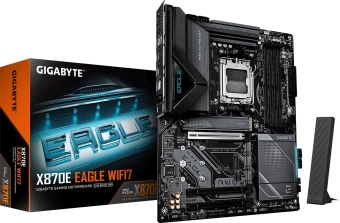 Материнская плата Gigabyte X870E EAGLE WIFI7 Socket AM5 AMD X870E 4xDDR5 ATX AC`97 8ch(7.1) 5Gigabit RAID+HDMI - купить недорого с доставкой в интернет-магазине