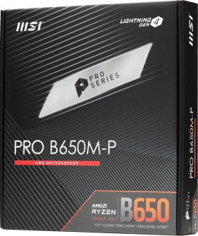Материнская плата MSI PRO B650M-P SocketAM5 AMD B650 4xDDR5 mATX AC`97 8ch(7.1) 2.5Gg RAID+VGA+HDMI+DP - купить недорого с доставкой в интернет-магазине