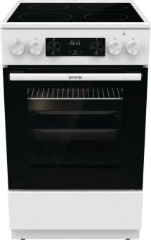 Плита Электрическая Gorenje GEC5C42WG белый стеклокерамика (без крышки) - купить недорого с доставкой в интернет-магазине