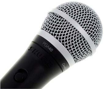 Микрофон проводной Shure PGA48-QTR-E 4.6м черный/серебристый - купить недорого с доставкой в интернет-магазине