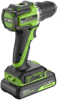 Дрель-шуруповерт Greenworks DD345 аккум. патрон:быстрозажимной (3708307) - купить недорого с доставкой в интернет-магазине