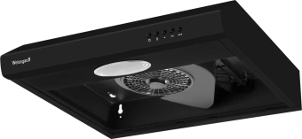 Вытяжка козырьковая Weissgauff Cover 50 черный управление: кнопочное - купить недорого с доставкой в интернет-магазине