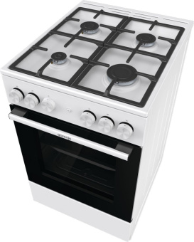 Плита Газовая Gorenje GG5A11WF белый (без крышки) реш.чугун - купить недорого с доставкой в интернет-магазине
