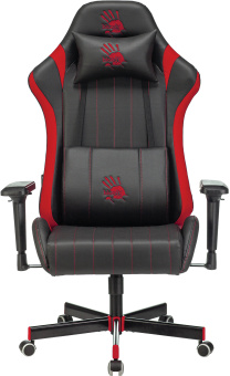 Кресло игровое A4Tech Bloody GC-990 черный/красный экокожа крестов. металл - купить недорого с доставкой в интернет-магазине