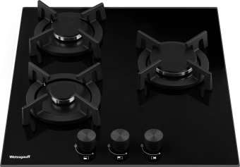Газовая варочная поверхность Weissgauff HG 453 BGV черный - купить недорого с доставкой в интернет-магазине