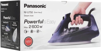 Утюг Panasonic NI-U750ATV 2600Вт синий/черный - купить недорого с доставкой в интернет-магазине