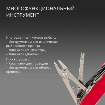 Нож перочинный Victorinox SwissChamp (1.6795) 91мм 33функц. красный карт.коробка - купить недорого с доставкой в интернет-магазине