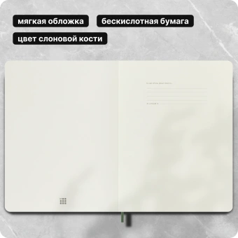Блокнот Moleskine CLASSIC SOFT QP622K15 XLarge 190х250мм 192стр. клетка мягкая обложка зеленый - купить недорого с доставкой в интернет-магазине