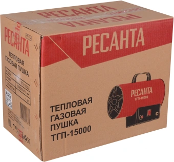 Тепловая пушка газовая Ресанта ТГП-15000 красный - купить недорого с доставкой в интернет-магазине