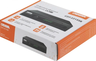 Ресивер DVB-T2 Cadena CDT-2315SB черный - купить недорого с доставкой в интернет-магазине