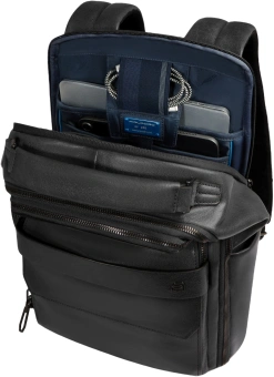 Рюкзак мужской Piquadro Solm CA7021S141/N черный натур.кожа - купить недорого с доставкой в интернет-магазине