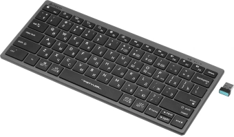 Клавиатура A4Tech FBX51C серый USB беспроводная BT/Radio slim Multimedia для ноутбука (FBX51C GREY) - купить недорого с доставкой в интернет-магазине