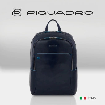 Рюкзак Piquadro Blue Square CA4762B2/BLU2 синий кожа - купить недорого с доставкой в интернет-магазине