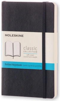 Блокнот Moleskine CLASSIC SOFT QP614 Pocket 90x140мм 192стр. пунктир мягкая обложка черный - купить недорого с доставкой в интернет-магазине