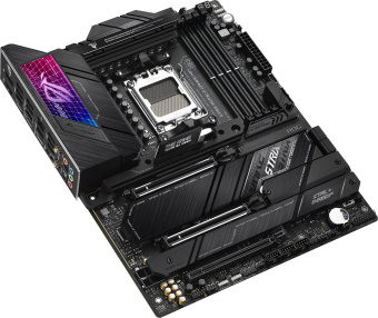 Материнская плата Asus ROG STRIX X670E-E GAMING WIFI SocketAM5 AMD X670 4xDDR5 ATX AC`97 8ch(7.1) 2.5Gg RAID+HDMI+DP - купить недорого с доставкой в интернет-магазине