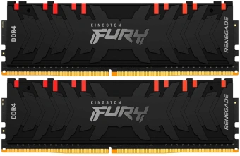 Память DDR4 2x8GB 4000MHz Kingston KF440C19RBAK2/16 Fury Renegade RGB RTL Gaming PC4-32000 CL19 DIMM 288-pin 1.35В kit single rank с радиатором Ret - купить недорого с доставкой в интернет-магазине
