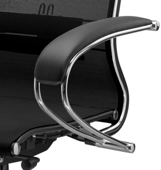 Кресло Метта ErgoLife Set 7 черный сиденье черный сетка с подголов. крестов. металл хром - купить недорого с доставкой в интернет-магазине