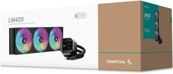 Система водяного охлаждения Deepcool LM420 ARGB Soc-AM5/AM4/1200/1700/1851 черный 4-pin 25.2dB Al LCD 2176gr Ret (R-LM420-BKDMMC-1) - купить недорого с доставкой в интернет-магазине