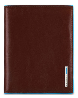 Обложка для паспорта Piquadro Blue Square PP1660B2/MO коричневый натур.кожа - купить недорого с доставкой в интернет-магазине