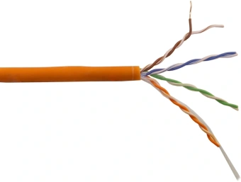 Кабель информационный Lanmaster LAN-5EUTP-HFLT-OR кат.5E UTP 4 пары 24AWG LSZH внутренний 305м оранжевый - купить недорого с доставкой в интернет-магазине