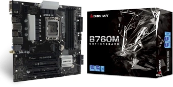 Материнская плата Biostar B760MXC Pro Soc-1700 Intel B760 4xDDR5 mATX AC`97 8ch(7.1) 2.5Gg RAID+VGA+DVI+HDMI - купить недорого с доставкой в интернет-магазине