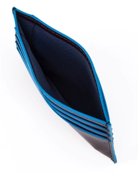 Чехол для кредитных карт Piquadro Blue Square PP2762B2R/N черный натур.кожа - купить недорого с доставкой в интернет-магазине