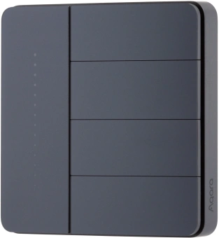 Умный выключатель Aqara Z1 Pro ZNQBKG44LM 3-хкл. графитовый (ZNQBKG44LM_GR) - купить недорого с доставкой в интернет-магазине