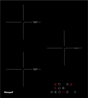 Индукционная варочная поверхность Weissgauff HI 430 B черный - купить недорого с доставкой в интернет-магазине