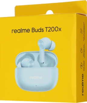 Гарнитура внутриканальные Realme Buds T200x синий беспроводные bluetooth в ушной раковине (6941764467675) - купить недорого с доставкой в интернет-магазине