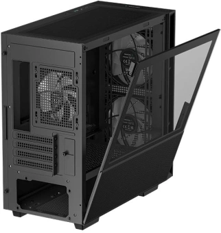 Корпус Deepcool CH360 черный без БП mATX 7x120mm 4x140mm 1xUSB2.0 1xUSB3.0 audio bott PSU - купить недорого с доставкой в интернет-магазине