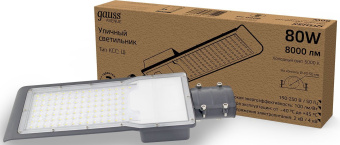 Светильник консольный Gauss 629534380 80Вт ламп.:1шт черный - купить недорого с доставкой в интернет-магазине