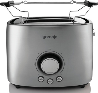 Тостер Gorenje T1000E 1000Вт серебристый/черный - купить недорого с доставкой в интернет-магазине