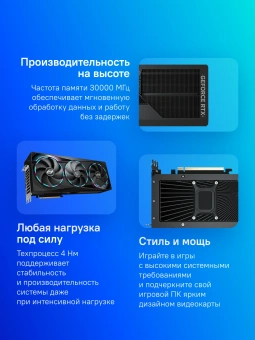 Видеокарта Gigabyte PCI-E 5.0 GV-N5080AORUS M-16GD 1.0 NVIDIA GeForce RTX 5080 16Gb 256bit GDDR7 2805/30000 HDMIx1 DPx3 HDCP Ret - купить недорого с доставкой в интернет-магазине